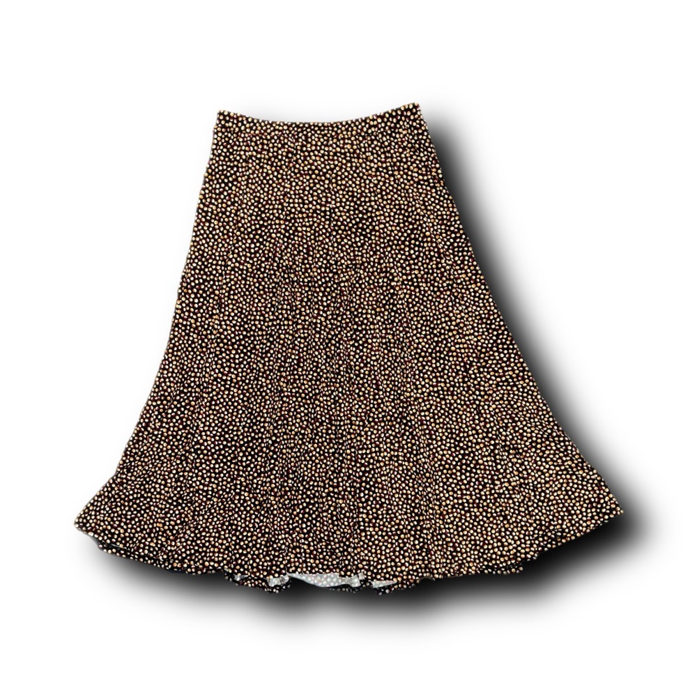 Philosophy Mixed Polka Dot A-Line Midi Slinky Skirt 90s Practical Magic Fall